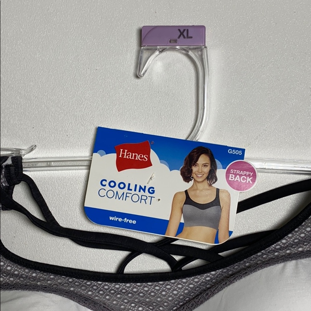 XL Hanes Cooling Comfort Wire Free Sports bra - Picture 3 of 8